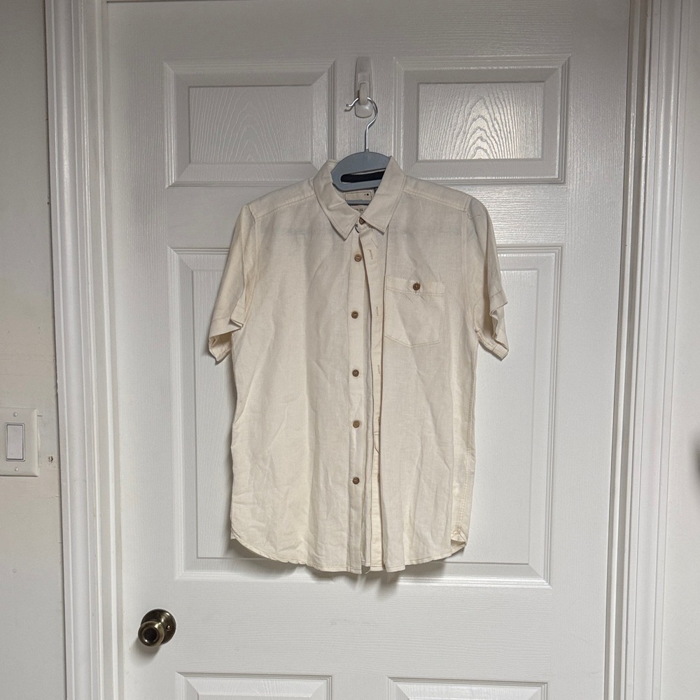 Cream Button-Up Shirt